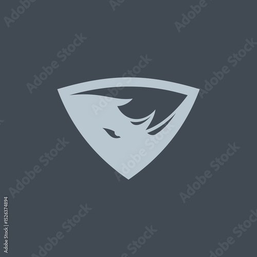 Rhino Shield logo design vector template