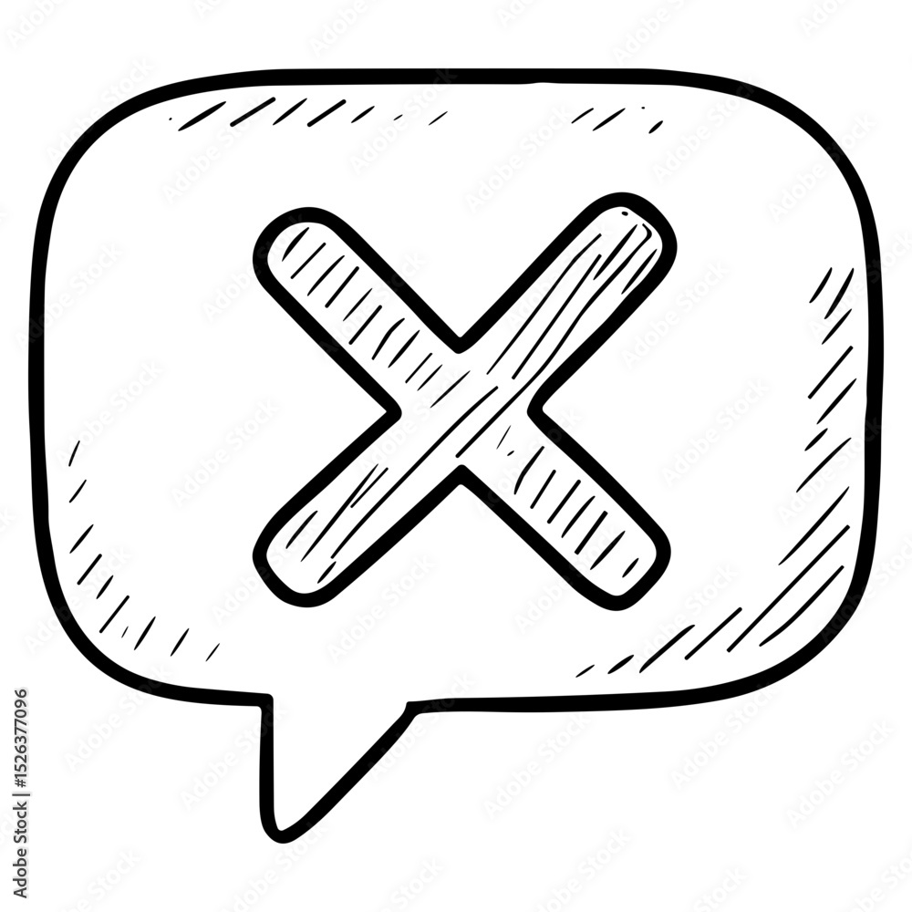 Obraz premium Cross in Bubble