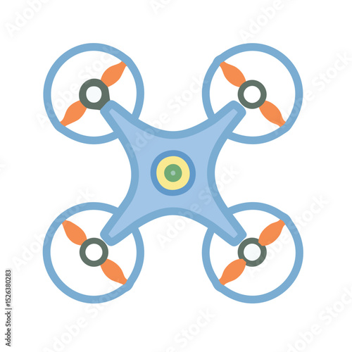 vector illustration of an drone