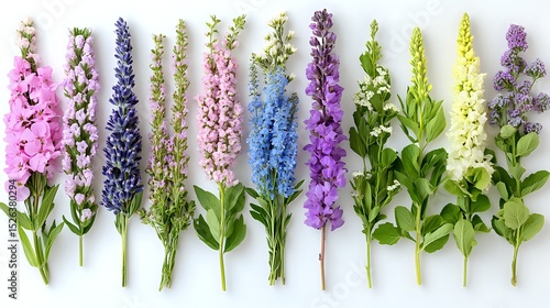 Collection of Colorful Spikes Flowers
