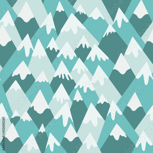 Dancing mountain gentle snowy peaks 