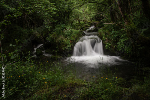 Cascade en Ariège au printemps
