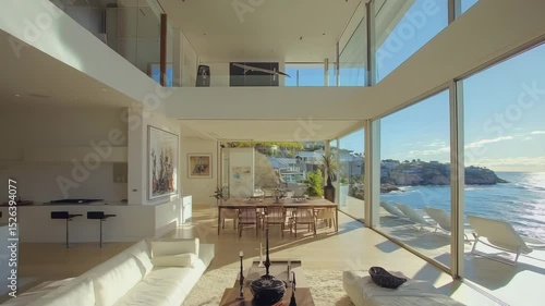 Bright and breezy home interior featuring coastal style in contemporary living space