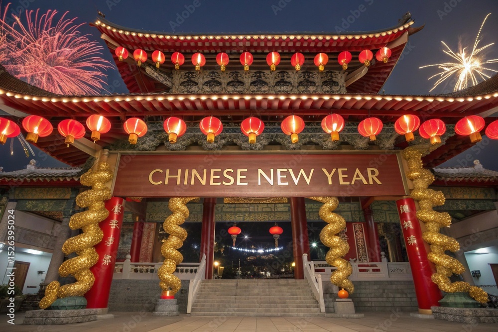 Fototapeta premium chinese temple at night