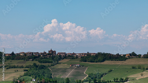 Monforte d Alba a historic village in Italy