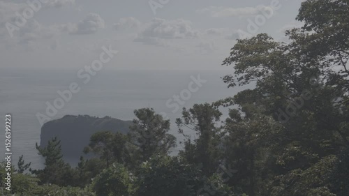 Ocean view from Ulleung-do, Seokpo Sunrise and Sunset Observatory 울릉도 석포일출일몰 전망대에서 본 바다 풍경