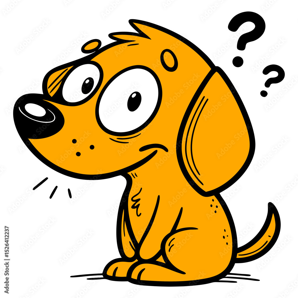 Fototapeta premium Cute Dog Illustration Vector
