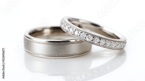 Elegant wedding ring bands for couple's special day