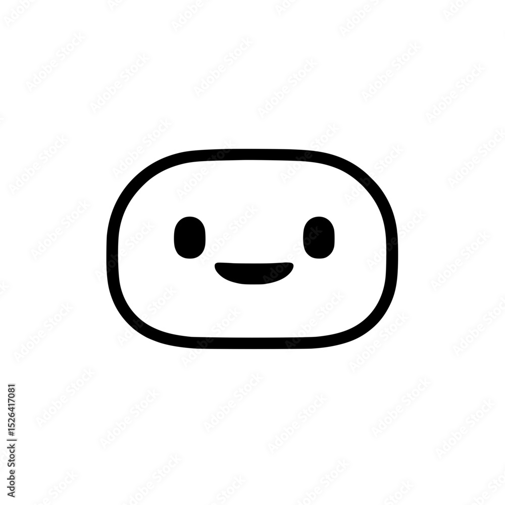 Fototapeta premium Simple and Elegant Blushy Boo Icon