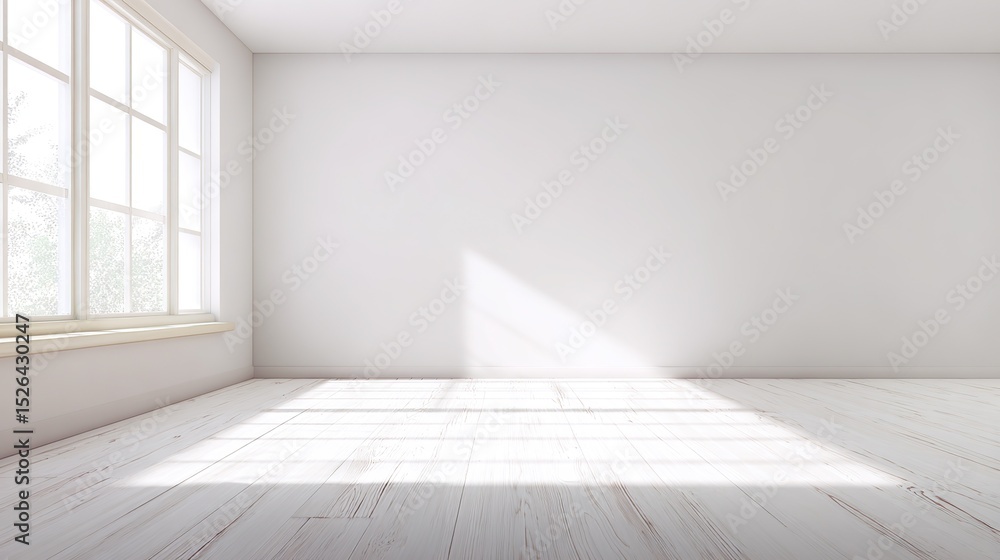 Bright and empty rooms with light wood floors and white walls, clean floors and no furniture, ideal for product mockups or interior design presentations. Bright and empty rooms with light wood floors and white walls, clean floors and no furniture, ideal for product mockups or interior design presentations.