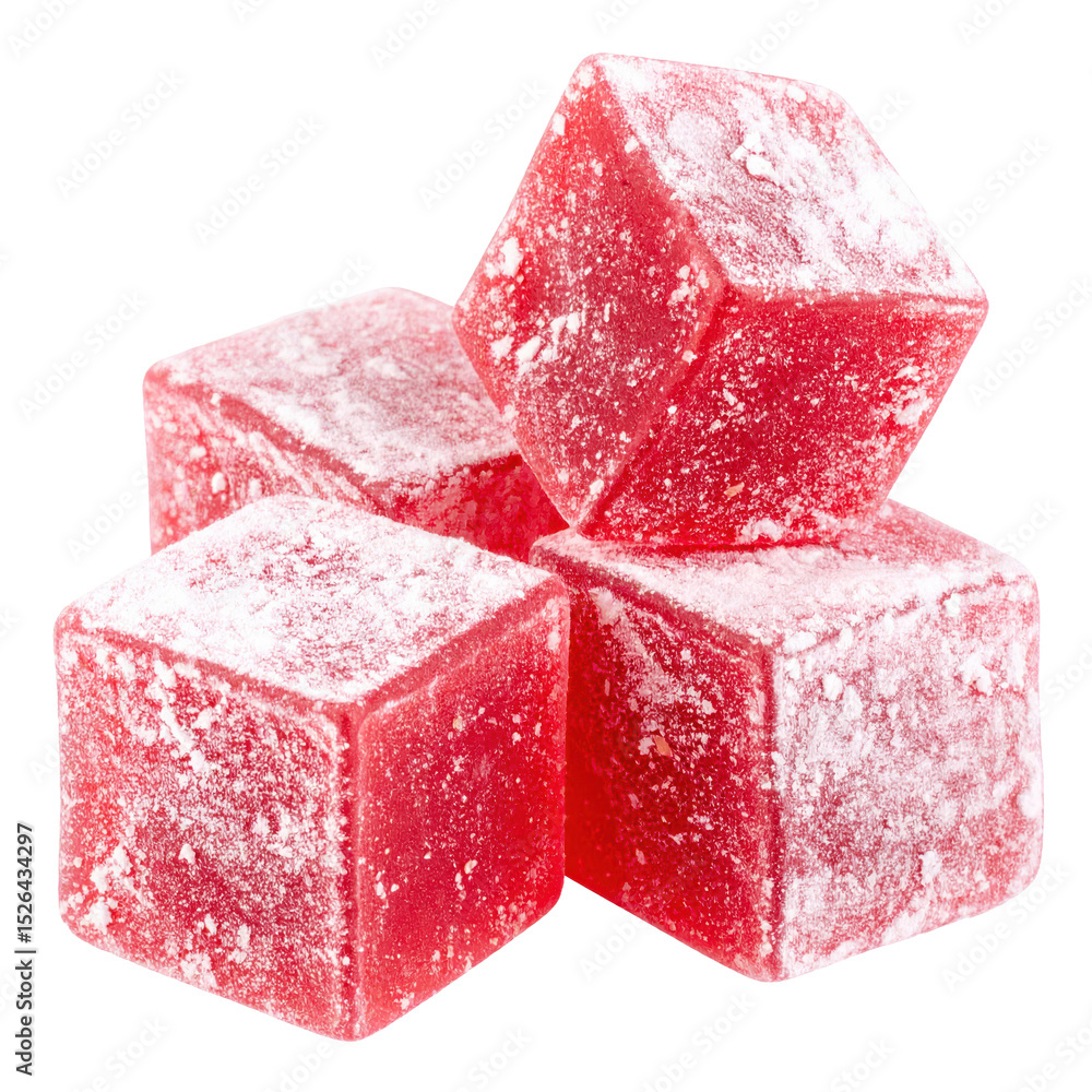 Fototapeta premium Realistic Turkish Delight PNG