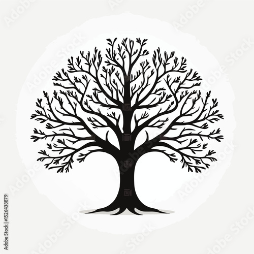 Professional single tree icon vector illustration for versatile graphic design projects