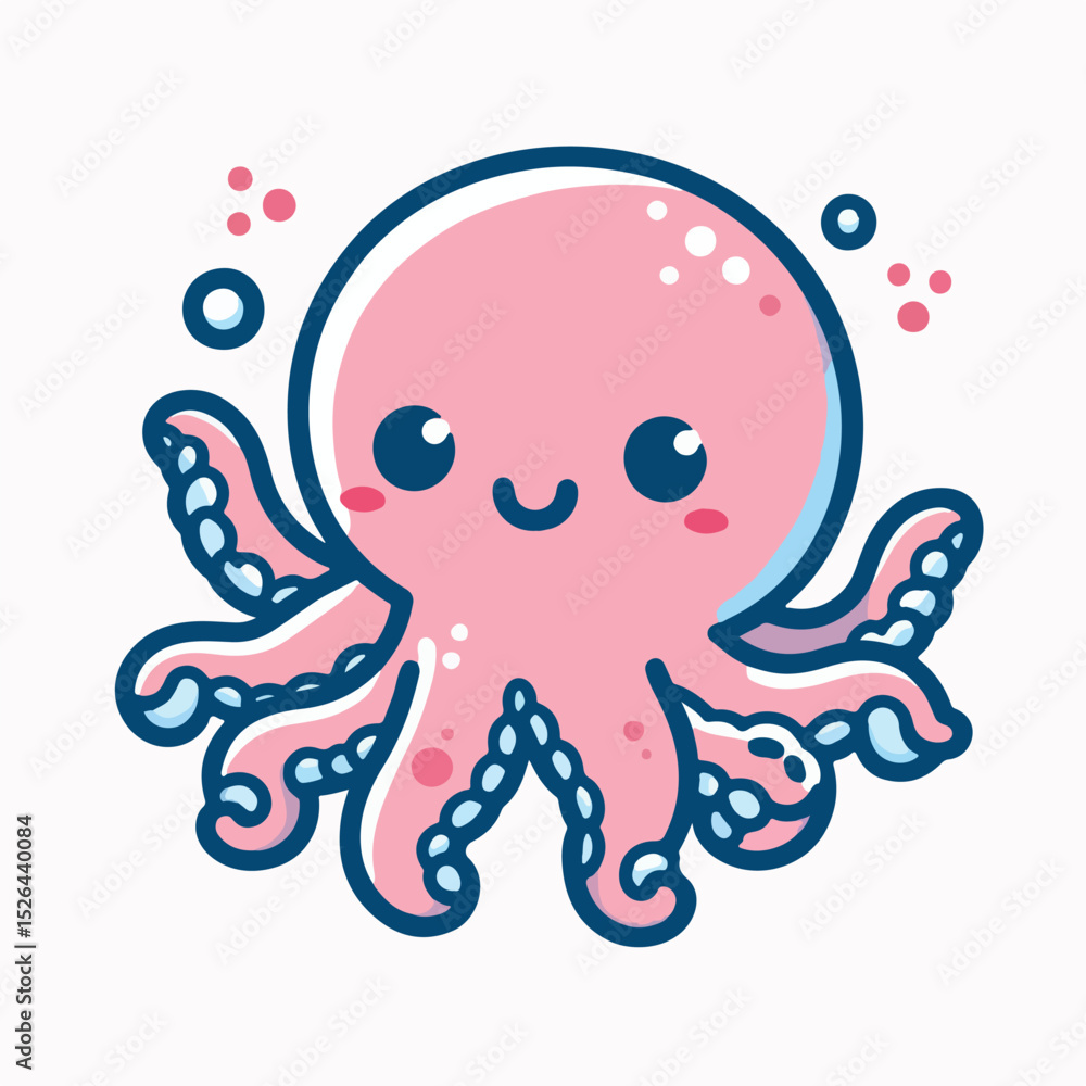 Fototapeta premium cute octopus image vector