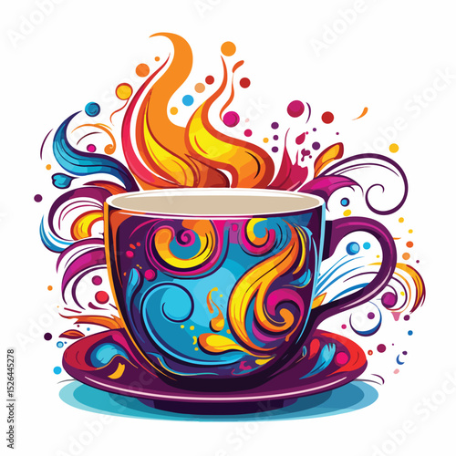 Professional Vector Illustration of Coffee Mug Cup for Commercial Use