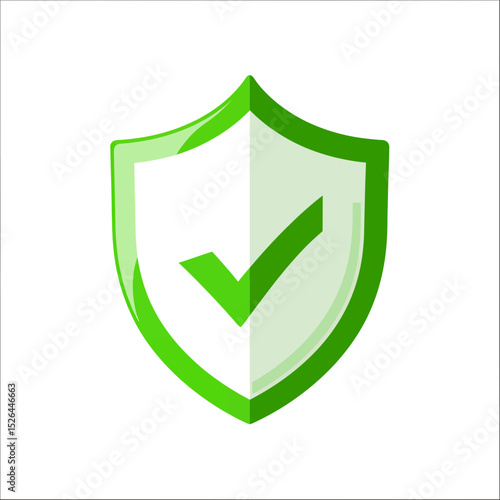 Glossy green shield icon with check mark on transparent background, concept for security, protection, and approval Free Download Glossy green shield icon with check mark on transparent background, concept for security, protection, and approval - GFXLoad