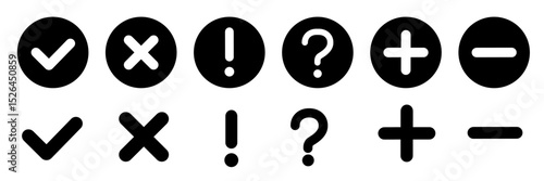 Marks icon. Punctuation signs set .