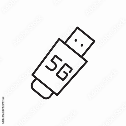 flash disk icon vector sign