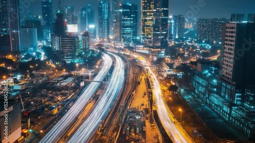 Wallpaper Mural hong kong city at night Torontodigital.ca