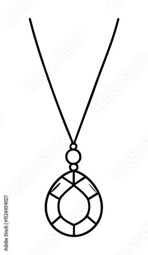 Naszyjnik biżuteria rysunek