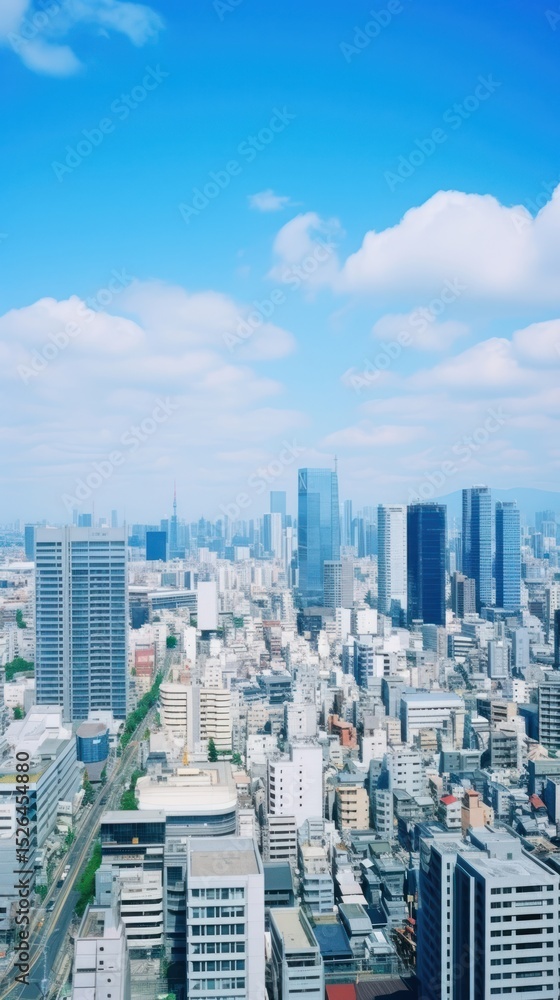Obraz premium Tokyo cityscape architecture outdoors building.