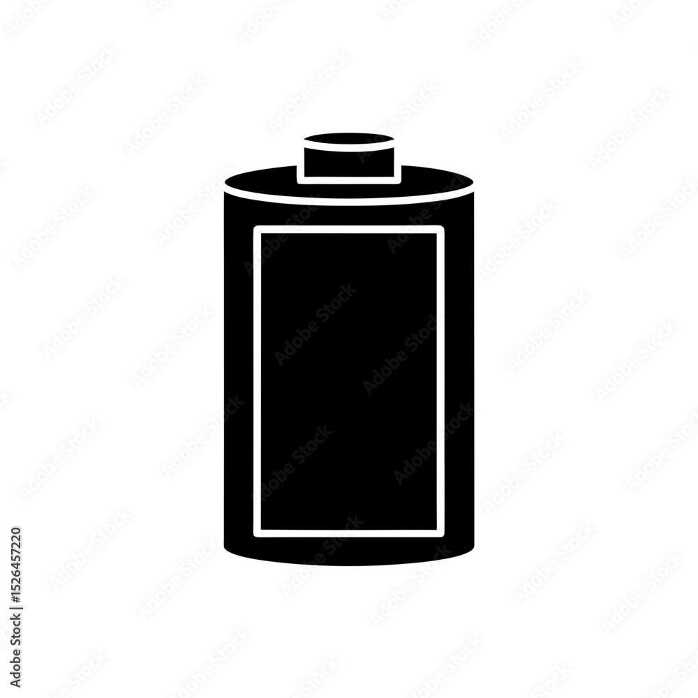 Full Battery Icon in Flat Vector Design Full Battery Icon in Flat Vector Design