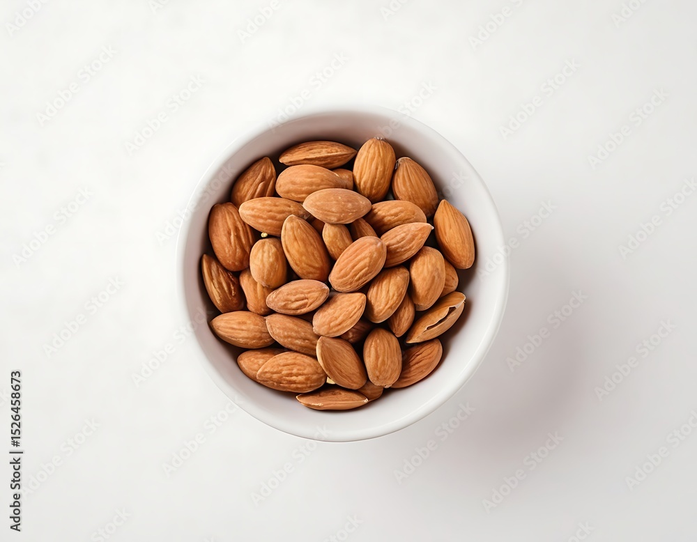 Almonds in a white bowl on linen fabric. Shelled, raw, whole and dried nuts, botanically drupes, seeds and fruits of Prunus dulcis. Ready-to-eat as a snack, or used as an ingredient for baking. Almonds in a white bowl on linen fabric. Shelled, raw, whole and dried nuts, botanically drupes, seeds and fruits of Prunus dulcis. Ready-to-eat as a snack, or used as an ingredient for baking.
