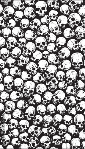 skullls abstract pattern skulls background