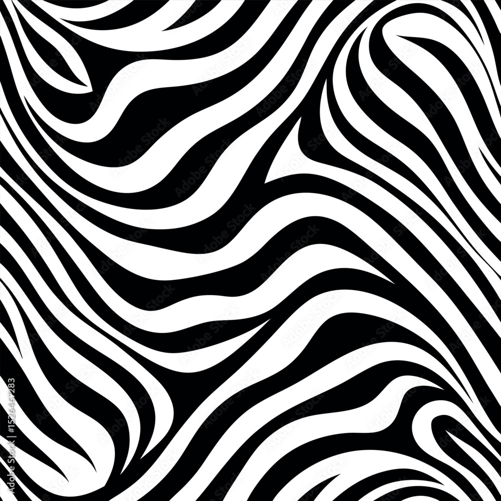 Abstract black and white zebra stripe pattern seamless design for various creative projects Abstract black and white zebra stripe pattern seamless design for various creative projects
