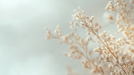 Papier peint photo  Floral colored background for soft branding mockup or invitation wallpaper AI generated image  © anis rohayati