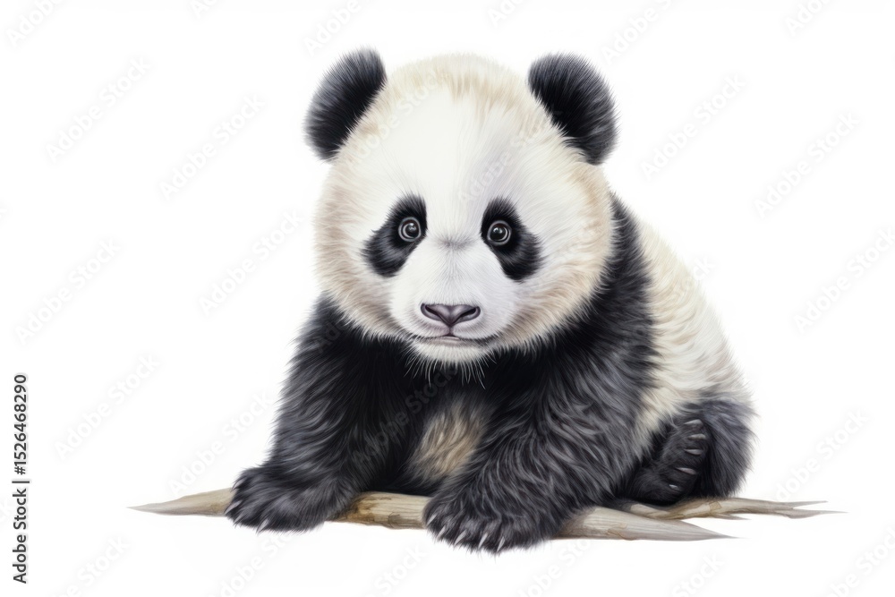 Naklejka premium Panda wildlife animal mammal.