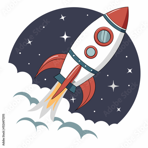 rocket in space