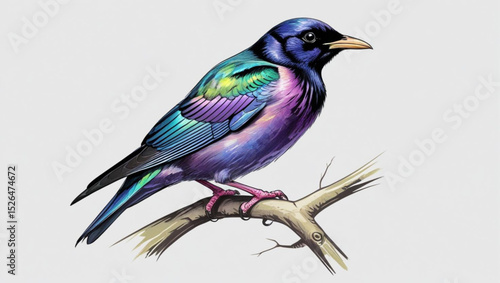 blue tit on a branch