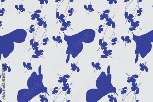 Tropical Noir Elegance seamless pattern A luxurious, high-contrast version of your tropical theme Ideal for resort evening wear, chic accessories, or luxury packaging.boudoir summer fashion