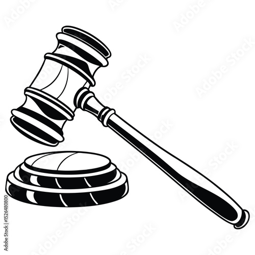 Gavel and sound block legal auction justice