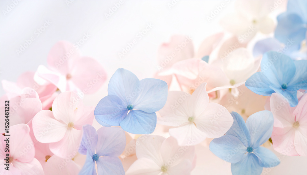 Obraz premium 美しい紫陽花の花の背景素材