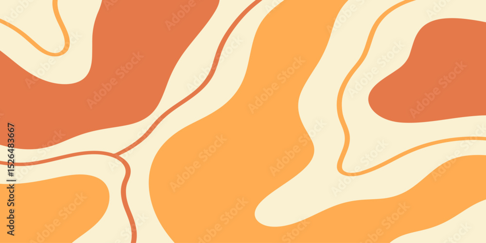 Twisted distorted retro groovy banner background Twisted distorted retro groovy banner background