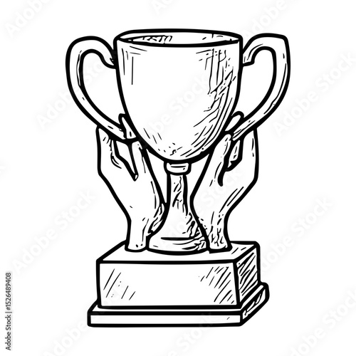 Hands Holding Trophy