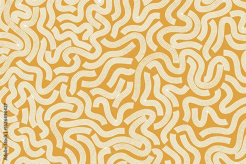 Fun line doodle seamless pattern. Creative abstract squiggle style drawing background for children or trendy design with basic shape. Gold yellow design for wallpaper, fabric, textile, etc. Doodle Fun line doodle seamless pattern. Creative abstract squiggle style drawing background for children or trendy design with basic shape. Gold yellow design for wallpaper, fabric, textile, etc. Doodle