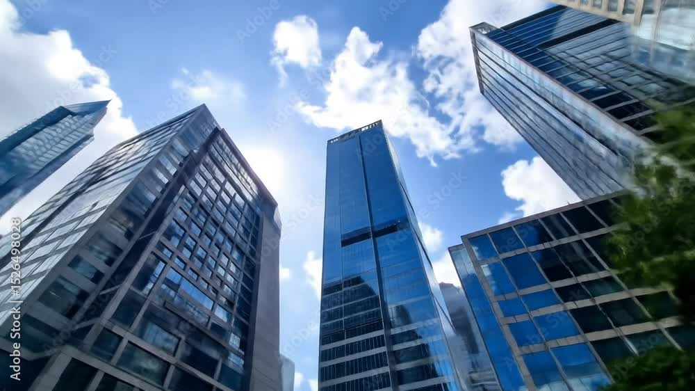 Modern Skyscrapers In City Center Modern Skyscrapers In City Center