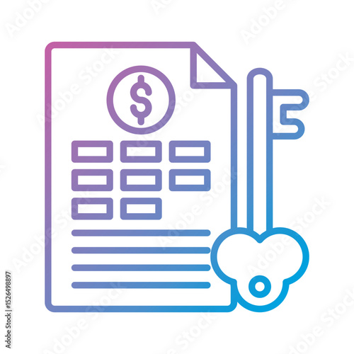 Keywording - Financial Strategy Outline Illustration