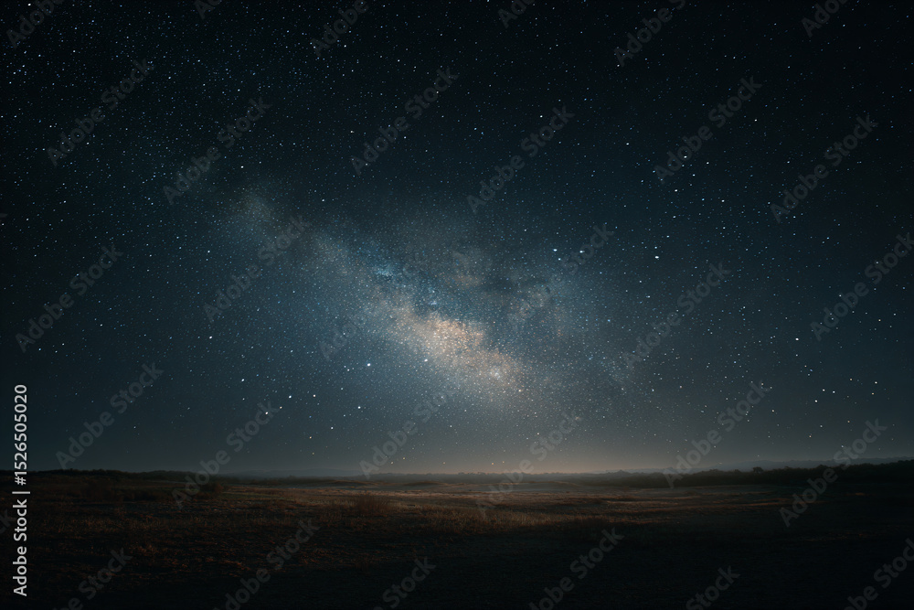 a field with a sky full of stars a field with a sky full of stars