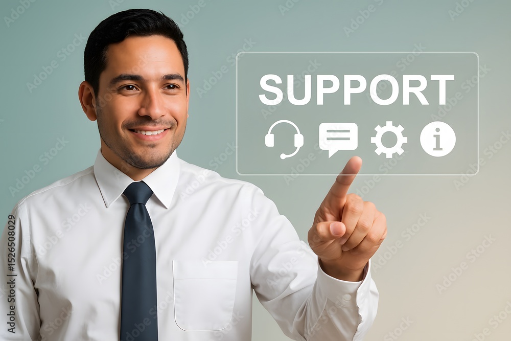 A dedicated professional in formal attire provides technical support in a modern, clean workspace, representing a visual concept of customer service and assistance. A dedicated professional in formal attire provides technical support in a modern, clean workspace, representing a visual concept of customer service and assistance.