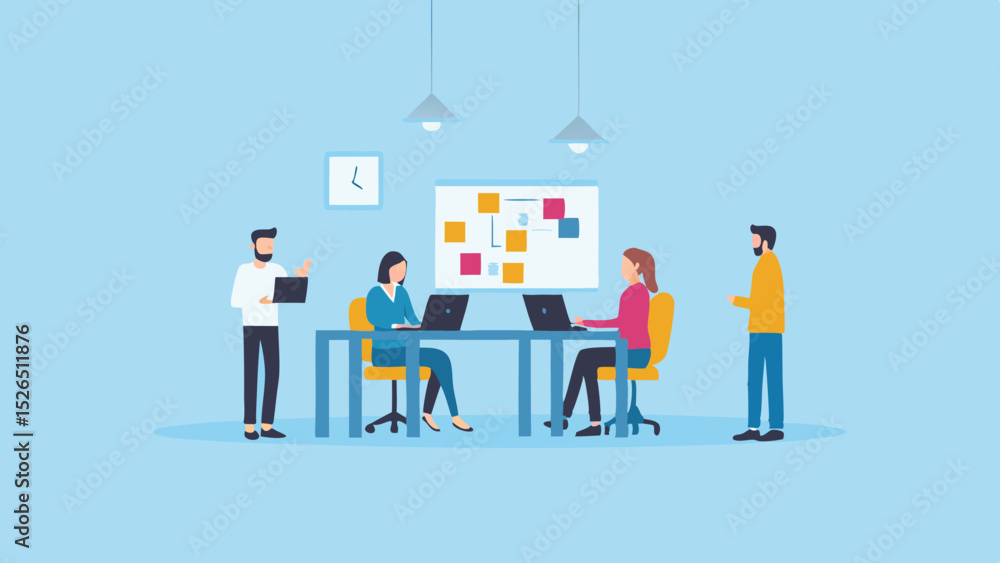 Team Collaboration at Work Office Meeting Coworkers Planning Strategy Brainstorming Startup Business Project Team Collaboration at Work Office Meeting Coworkers Planning Strategy Brainstorming Startup Business Project