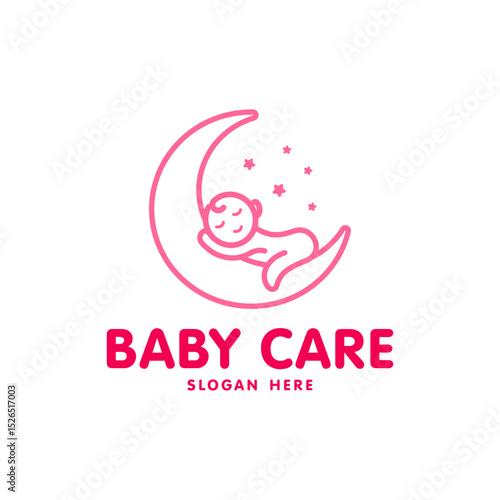 baby care logo design template