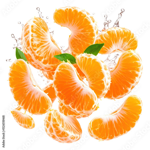 Flying Tangerine Segments with J