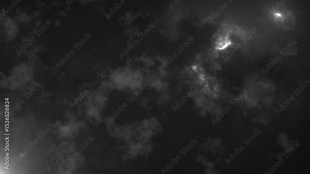 Fototapeta premium Abstract smoke pattern ,hi-tech futuristic technology abstract pattern on black background