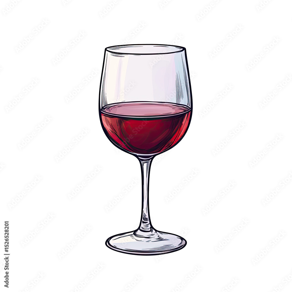 Red wine in a stemmed glass (1) Red wine in a stemmed glass (1)
