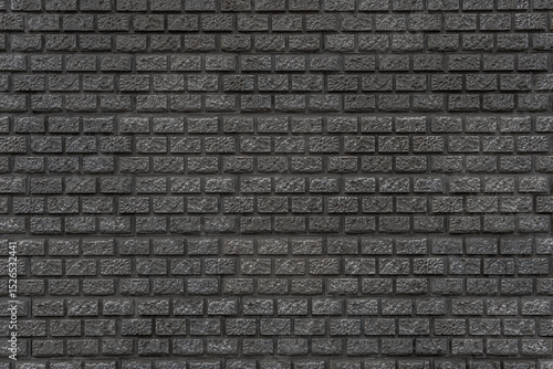 Black gloomy brick wall - background for use.