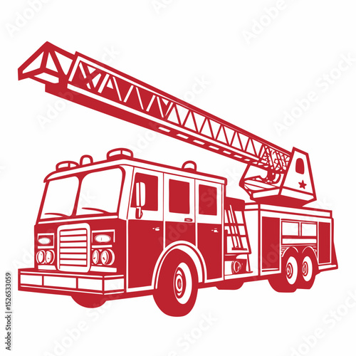 fire truck vector