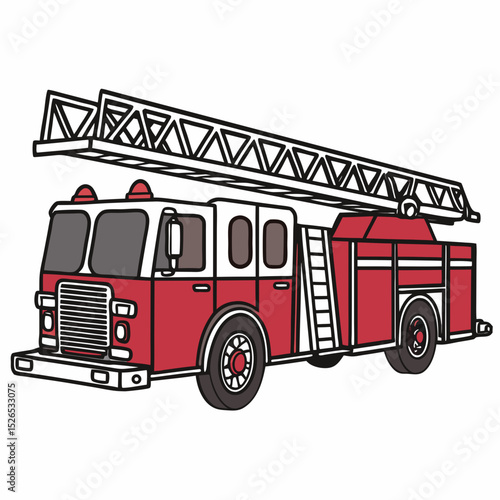 fire truck vector illustration